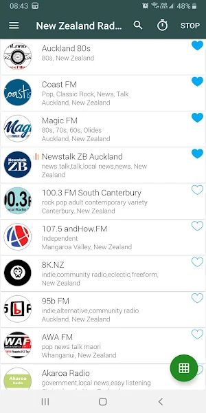 New Zealand Radio Screenshot 2