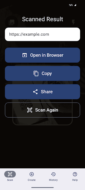 QRieux - QR Scanner Screenshot 1