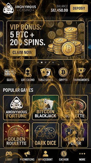 Anonymous Casino Screenshot 0