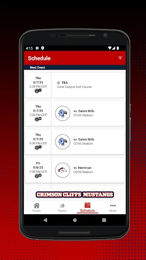 Crimson Cliffs HS Mustangs Screenshot 1