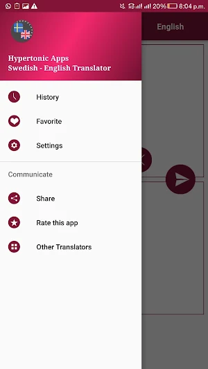 Swedish - English Translator Screenshot 0