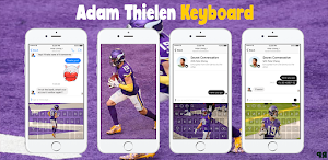 Adam Thielen Keyboard Vikings Theme  NFL For Fans Screenshot 0