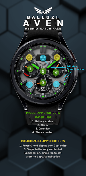 Ballozi AVEN Watch Face Screenshot 1