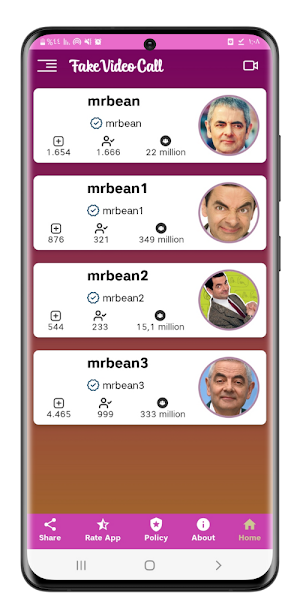 mr bean fake video call Screenshot 1