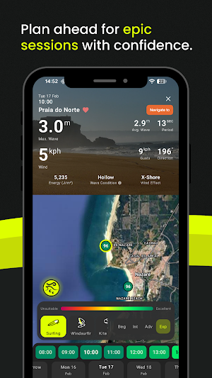 4Shor - Water sports forecasts Screenshot 2