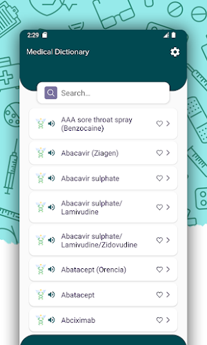 Medical Dictionary Screenshot 1