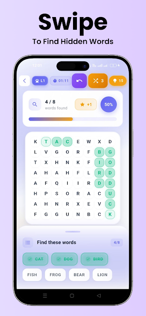 WordSearchy - Word Puzzle Game Screenshot 2