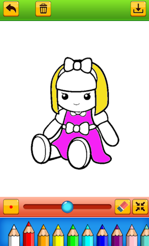 coloring girl doll Screenshot 2
