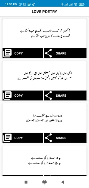 Urdu Poetry Screenshot 2