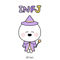 카카오톡 테마 - Mbti 인프제 얼굴 말풍선_화이트