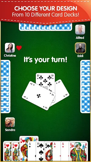 Pinochle (Free, no Ads) Screenshot 2