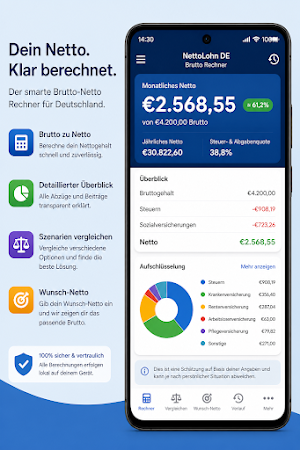 NettoLohn DE: Brutto Rechner Screenshot 1