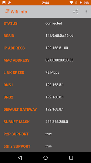 WiFi Info (Wifi Information) Screenshot 2