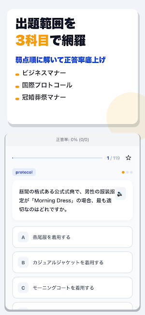 マナー・プロトコール検定 合格ドリル Screenshot 1