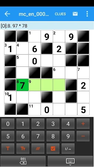 Cross-number puzzles, free number games Screenshot 0