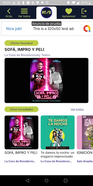 Abono Teatro al día Screenshot 3