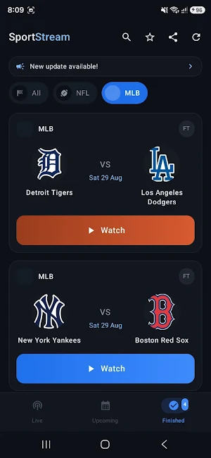 Dofu Live NFL NCAA Stream Screenshot 1