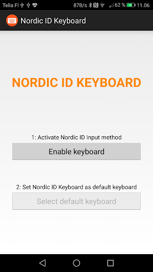 Nordic ID Keyboard Screenshot 0