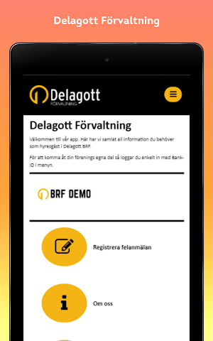 Delagott Förvaltning Screenshot 3