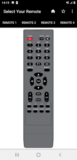 Master G TV Remote Screenshot 0
