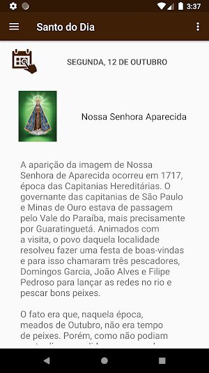 Oração Diária - Santo do Dia Screenshot 1