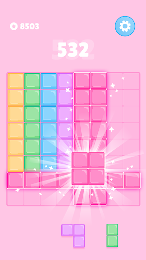 Pink Rush: Block Puzzle Game Screenshot 2