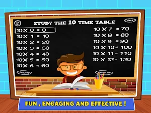 Math Times Tables Multiplication Quiz Games Screenshot 3