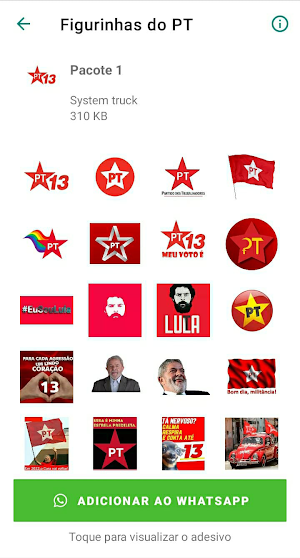 Figurinhas do PT Screenshot 0