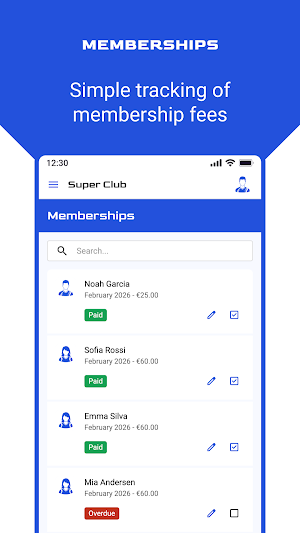 ClubMon: Sports Club Manager Screenshot 3