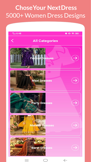 Stylish Girls Dress Designs Screenshot 0