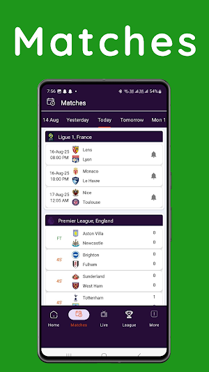 Football Live Scores Screenshot 1