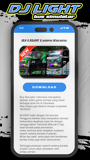 Bus Simulator Dj Light Bussid Screenshot 3
