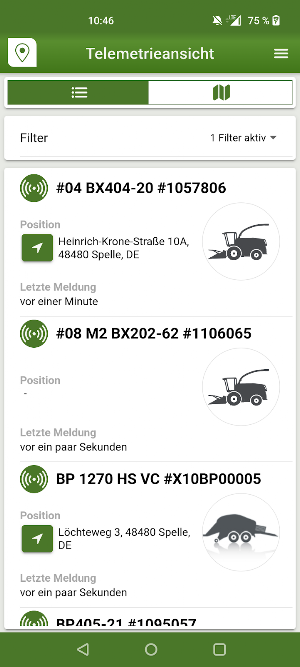 KRONE SmartTelematics Screenshot 0