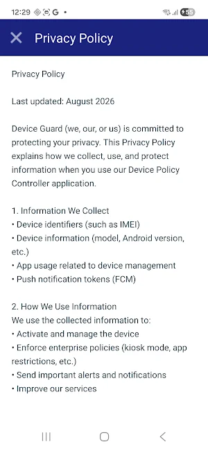 Device Guard Screenshot 1