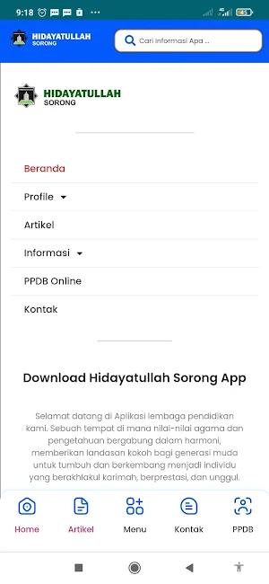 Hidayatullah Sorong App Screenshot 1