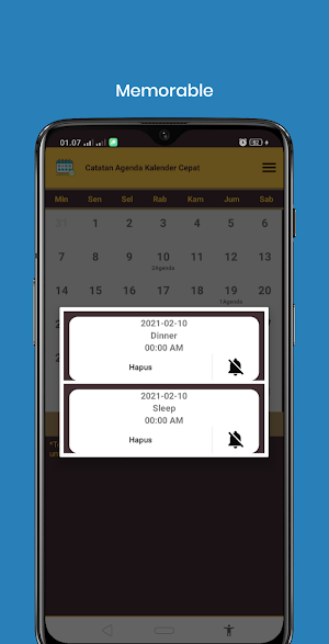 Quick Event Calendar Notes Screenshot 3