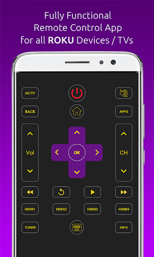 Remote for ROKU TVs / Devices : Codematics Screenshot 1