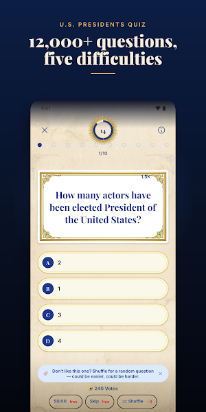 U.S. Presidents Quiz Screenshot 1