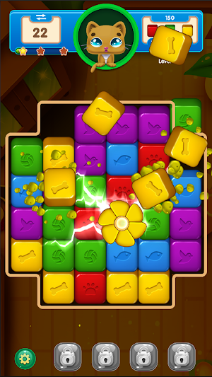 Kitty Blocks - Match 3 Puzzles Screenshot 2