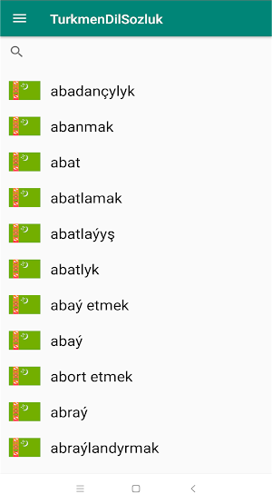 Turkmen Dictionary Screenshot 1