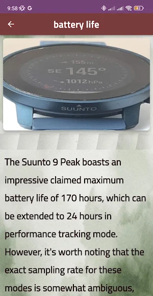 suunto 9 peak guide Screenshot 1