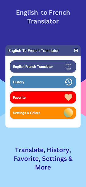 English to French Translator Screenshot 0
