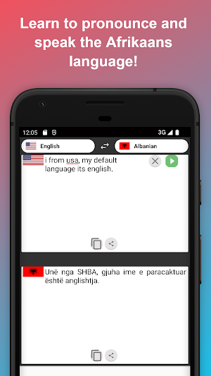 English to Albanian Translator Screenshot 1