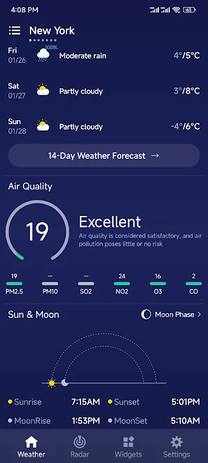 Weather - Live Radar & Widgets Screenshot 2