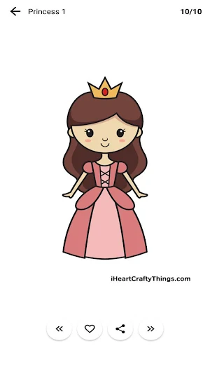 How to Draw Princess: By Steps Screenshot 3