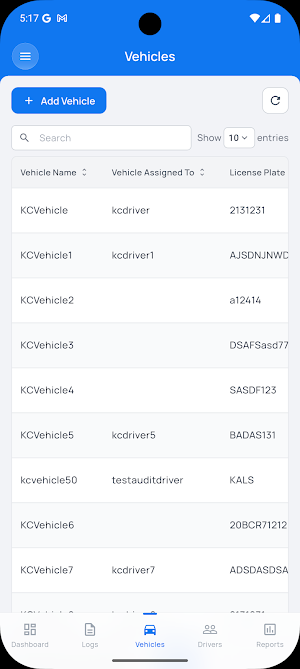 Matrack ELD Admin Screenshot 2