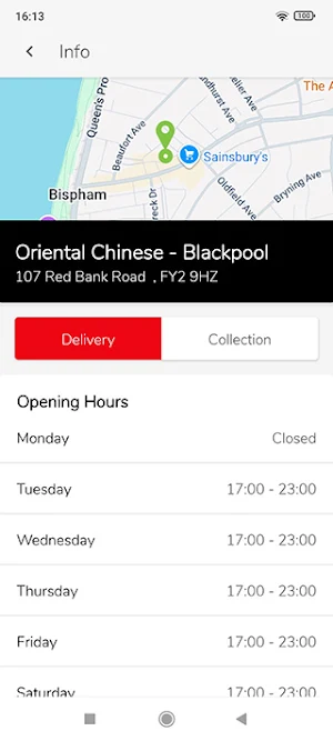 Oriental Chinese - Blackpool Screenshot 1