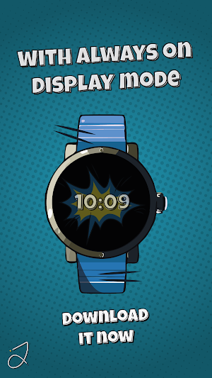 Simple Comic Watch Face Screenshot 3