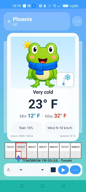 Simple Weather USA Screenshot 1