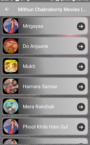 Mithun Chakraborty - Movies List ,Wallpapers,quiz Screenshot 1